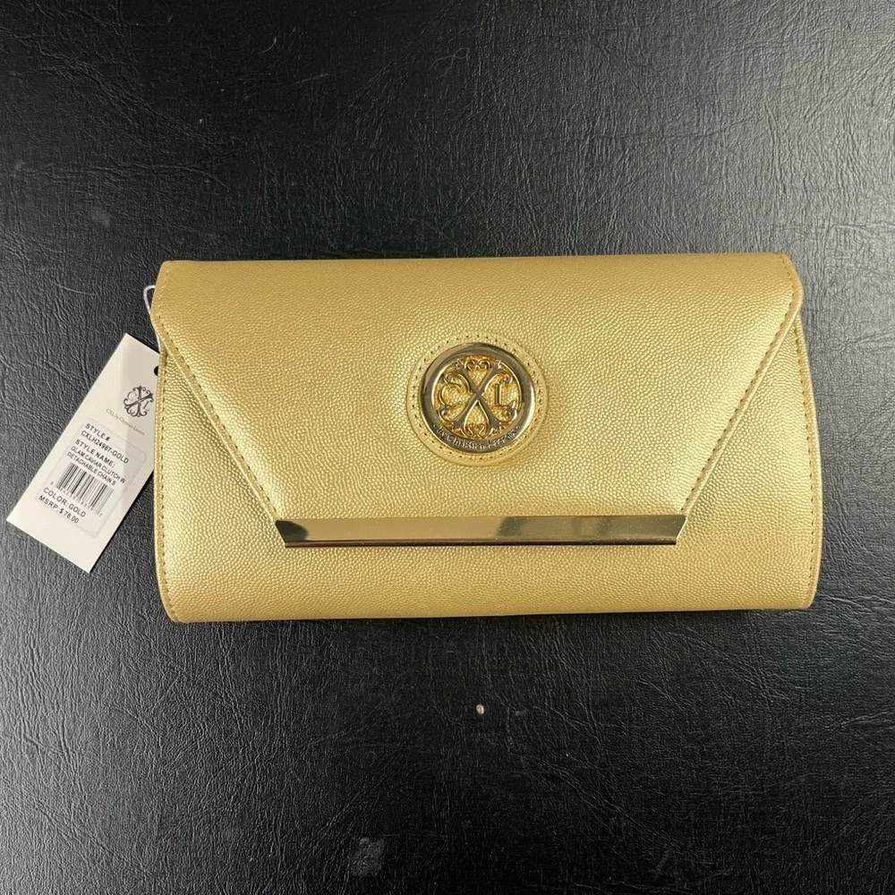 Christian Lacroix gold clutch